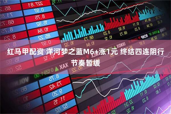 红马甲配资 洋河梦之蓝M6+涨1元 终结四连阴行节奏暂缓